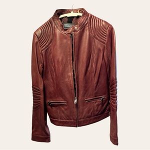 Blazer/Biker Style Genuine Leather Jacket by Black Rivet for Wilson’s Leather